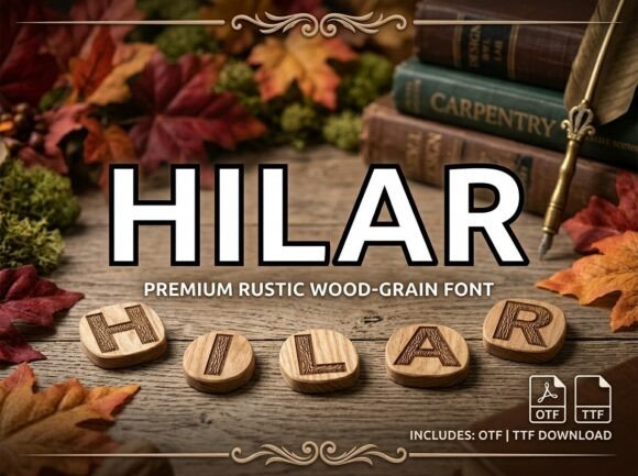 Hilar Font PNG with transparent background - Preview 2