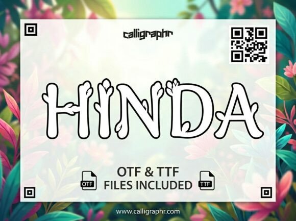 Hinda Font PNG with transparent background - Preview 2