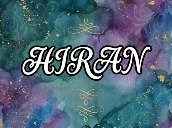 Hiran Font PNG with transparent background - Preview 2