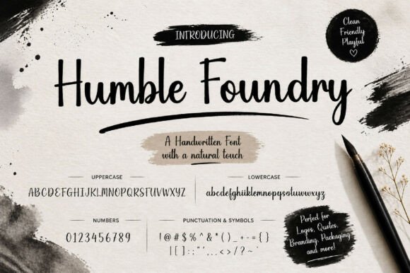 Humble Foundry Font PNG with transparent background - Preview 1