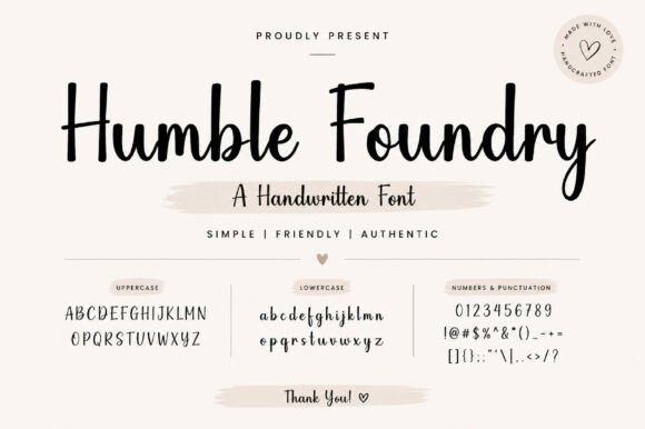 Humble Foundry Font PNG with transparent background - Preview 2