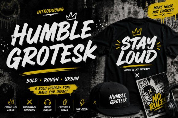 Humble Grotesk Font PNG with transparent background - Preview 1