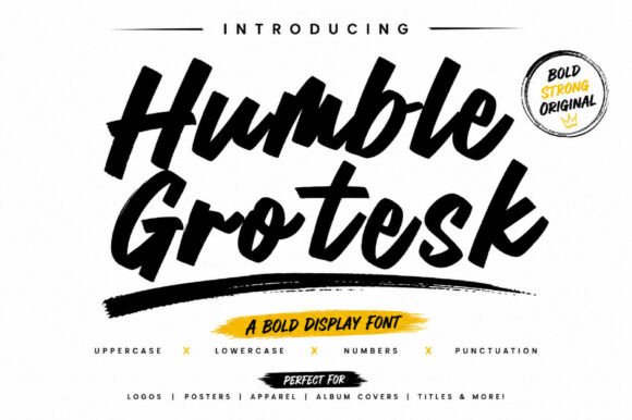 Humble Grotesk Font PNG with transparent background - Preview 2