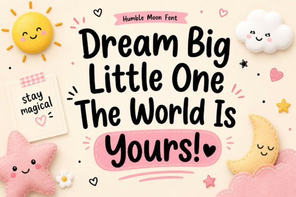 Humble Moon Font PNG with transparent background - Preview 1