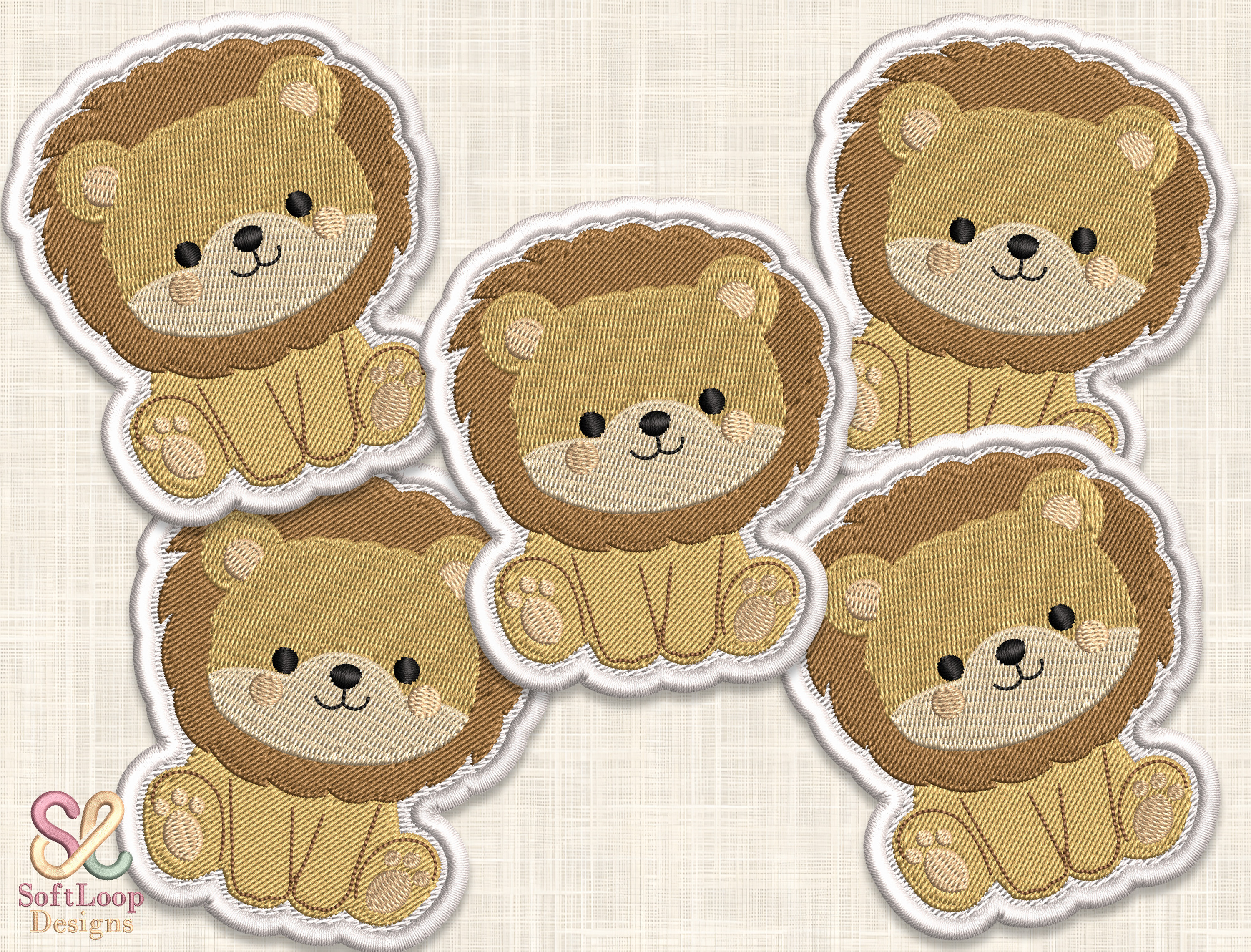 LION Patch Embroidery Desig