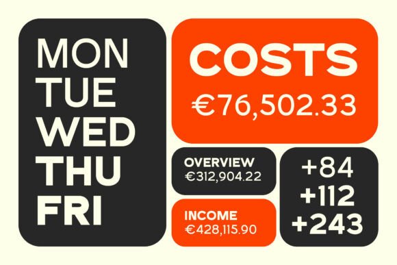 Mello Sans Font PNG with transparent background - Preview 4