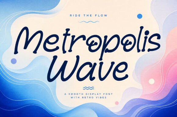 Metropolis Wave Font font preview - 2