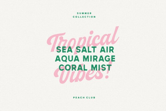 Peach Club Font PNG with transparent background - Preview 5