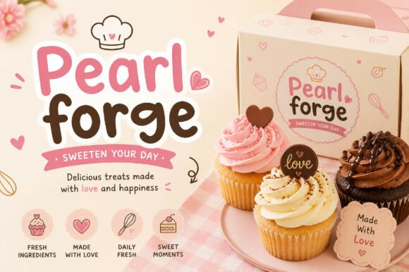 Pearl Forge Font PNG with transparent background - Preview 1