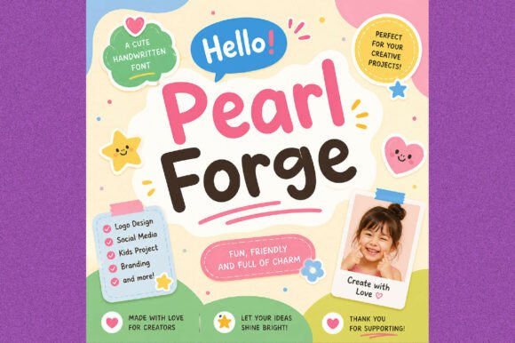 Pearl Forge Font PNG with transparent background - Preview 2