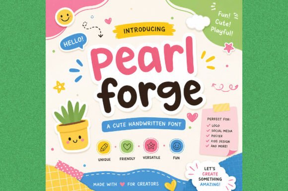Pearl Forge Font PNG with transparent background - Preview 3