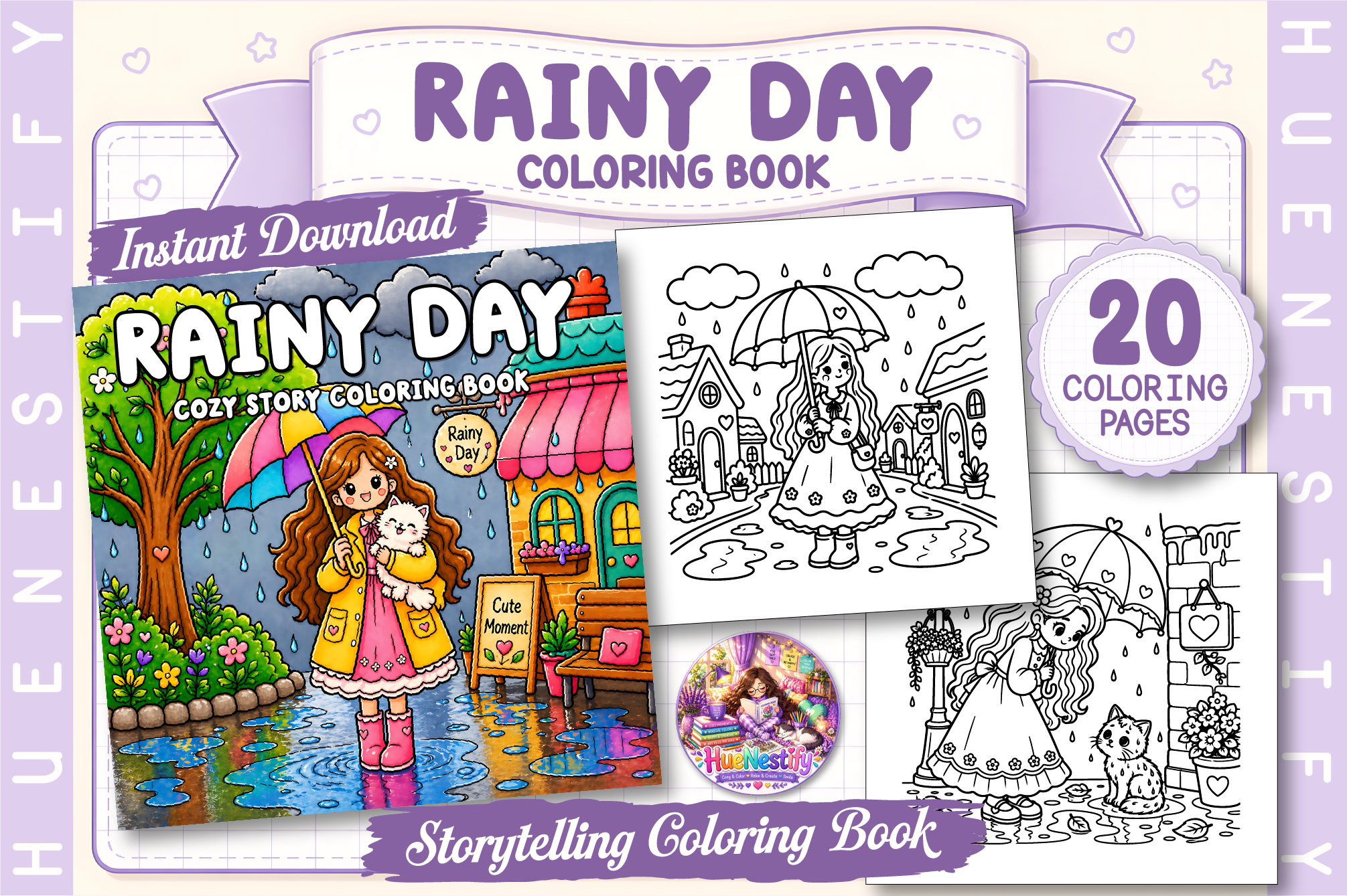 Rainy Day Story Coloring Book