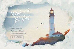 Watercolor Frames Photoshop Effect