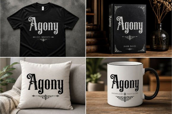 Agony Font - Preview 1