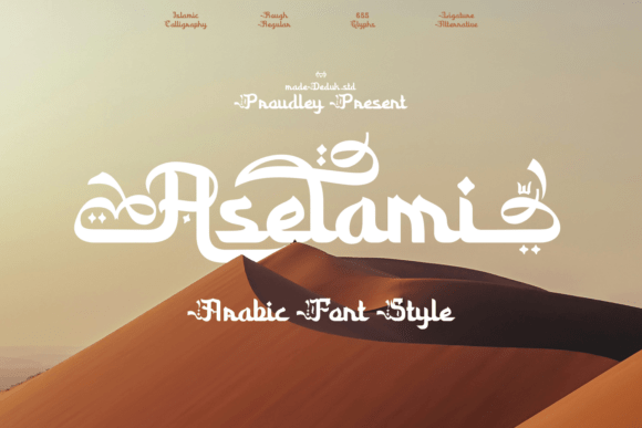 Aselami Font by madeDeduk · Creative Fabrica font preview