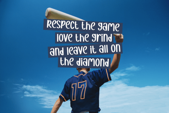 Baseball University Font - Preview 2