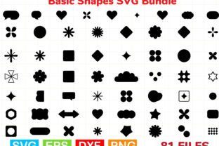 Basic Shapes SVG Bundle Graphic by Creativity Designer · Creative Fabrica