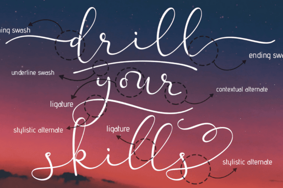 Blooming Valerian Font - Preview 2
