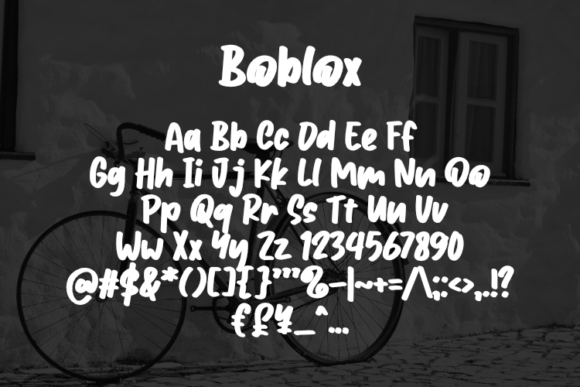 Boblox Font - Preview 1