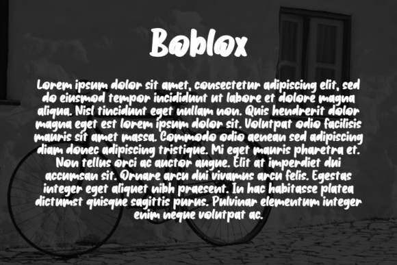 Boblox Font - Preview 2