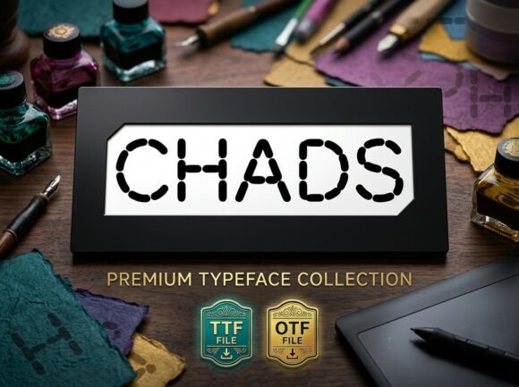 Chads Font font preview - 3