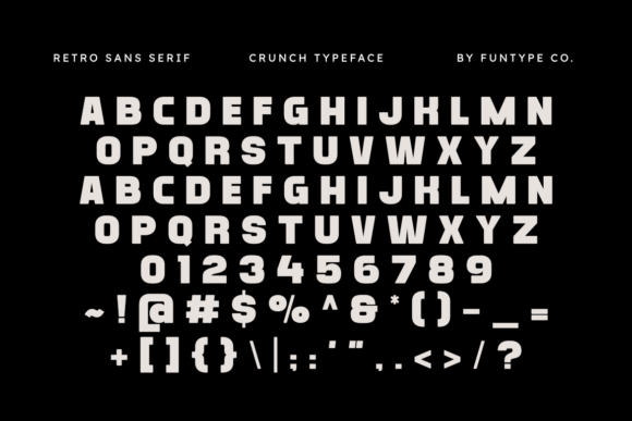 Crunch Font - Preview 1