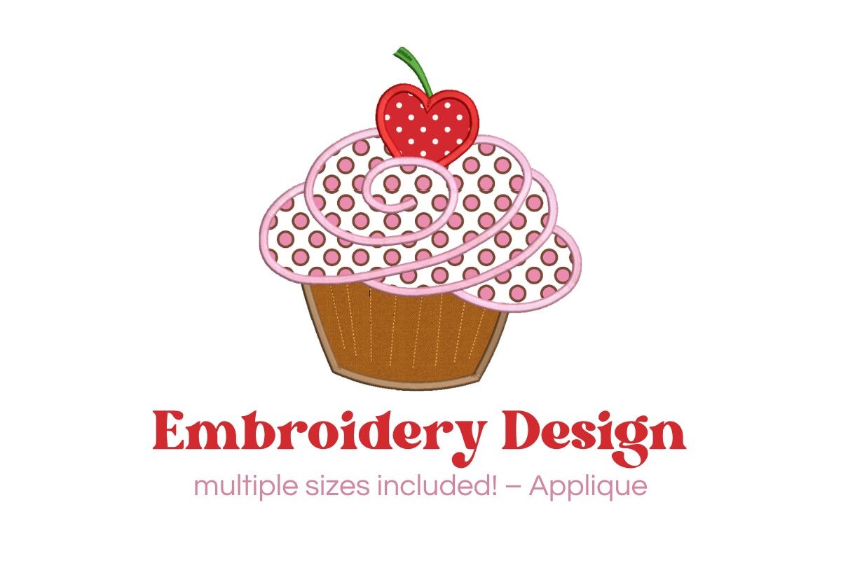 Cupcake Applique Design