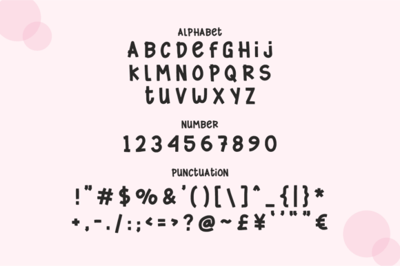 Cute Cricut Font PNG with transparent background - Preview 3