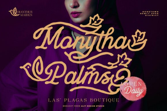 Dianthus Maiden Font - Preview 1