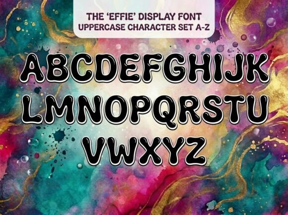 Effie Font PNG with transparent background - Preview 2