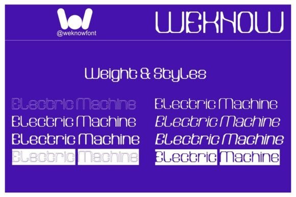 Electric Machine Font - Preview 6