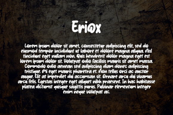 Eriox Font - Preview 2