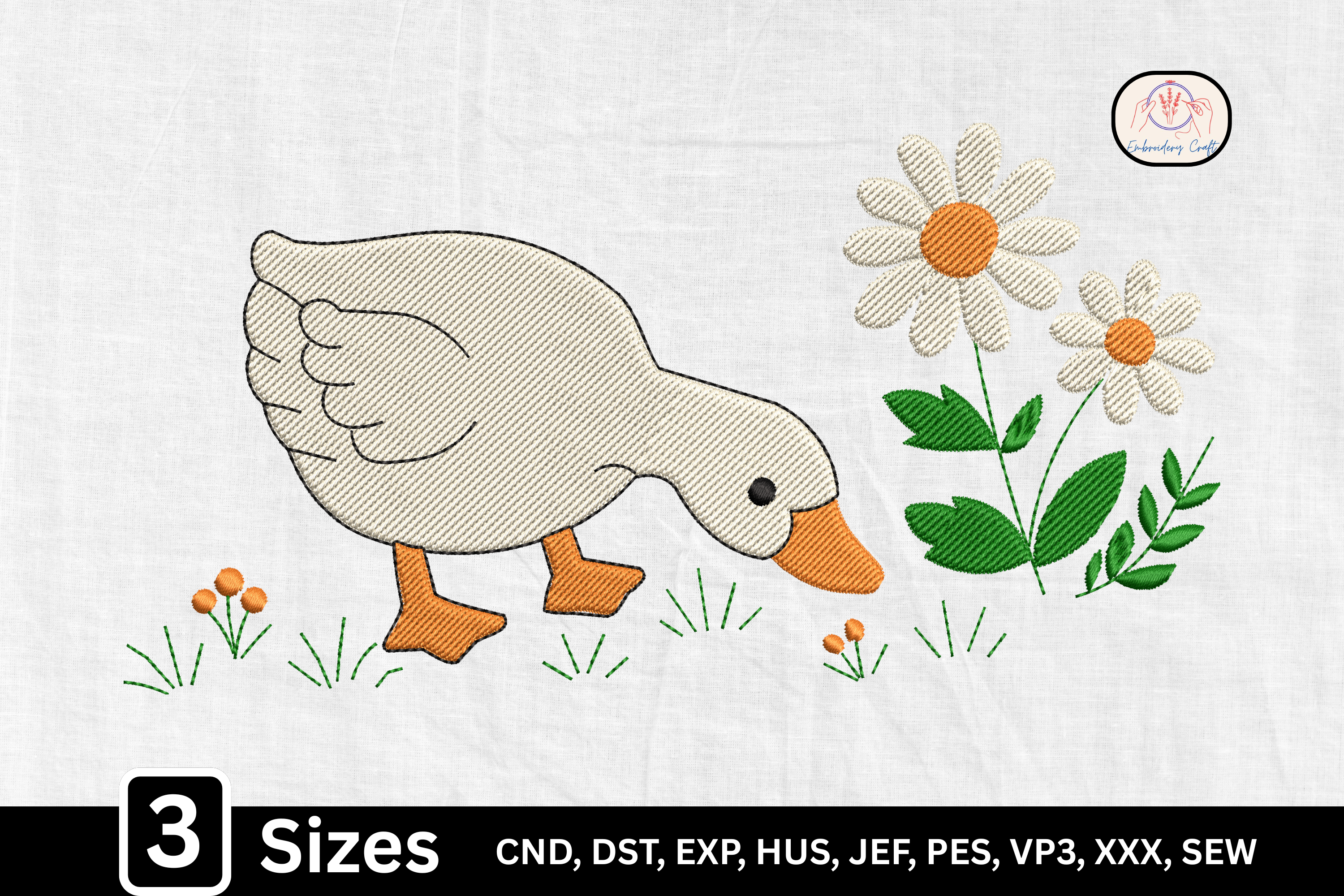 Floral Daisy Goose