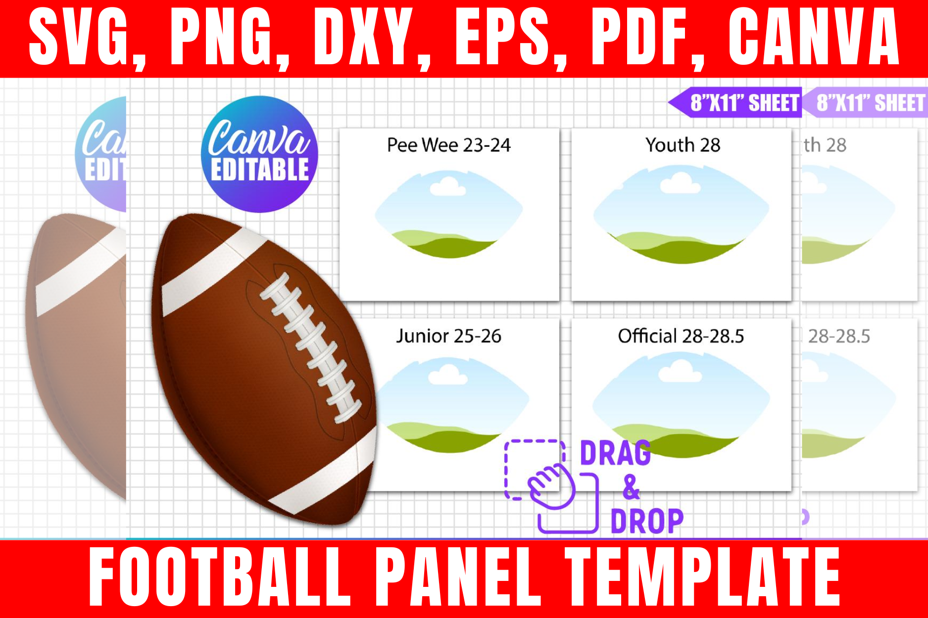 Football Panel Ls Football Panel Canva Template Graphic by freshzone228 · Creative Fabrica