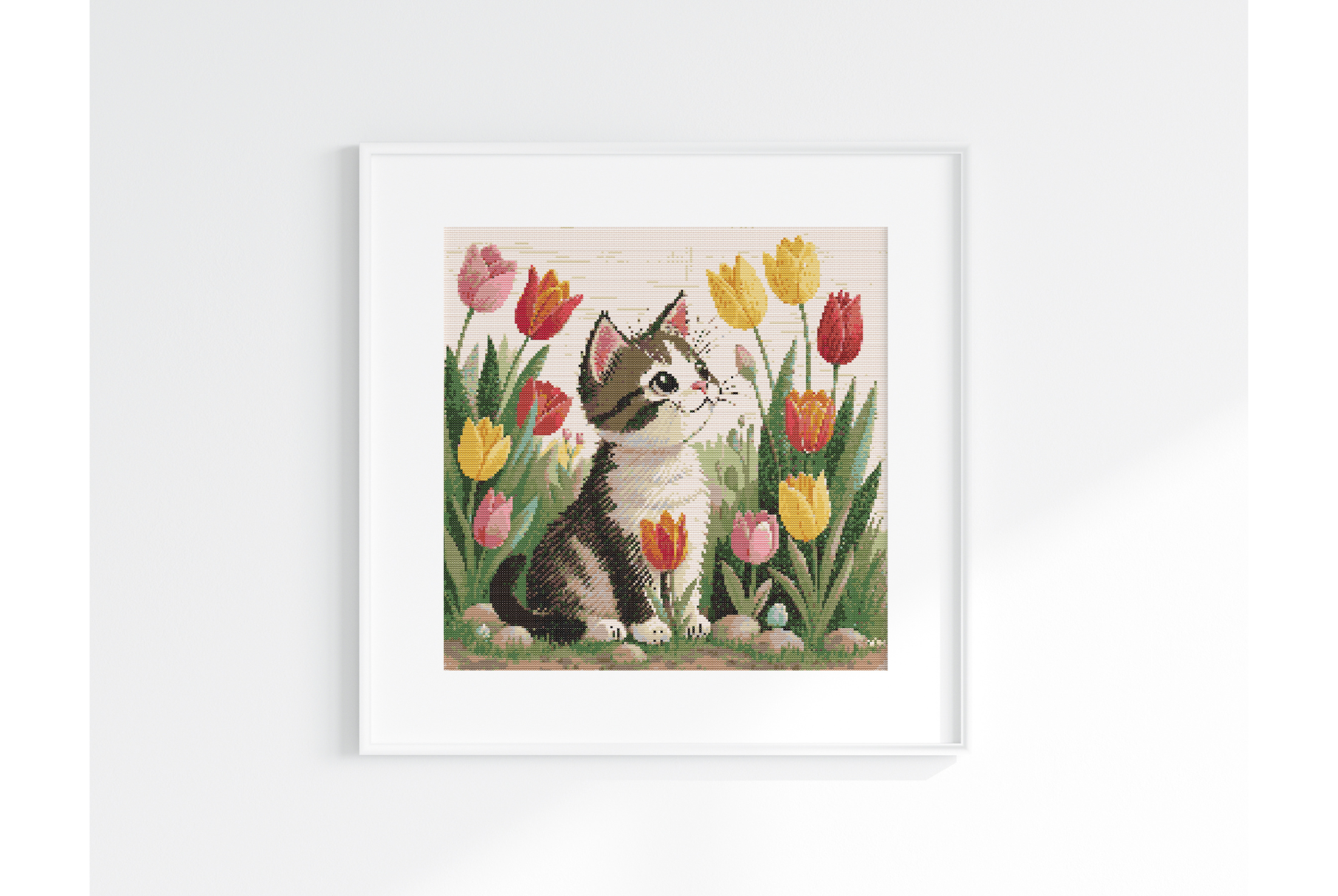 Funny Cat Cross Stitch Pattern