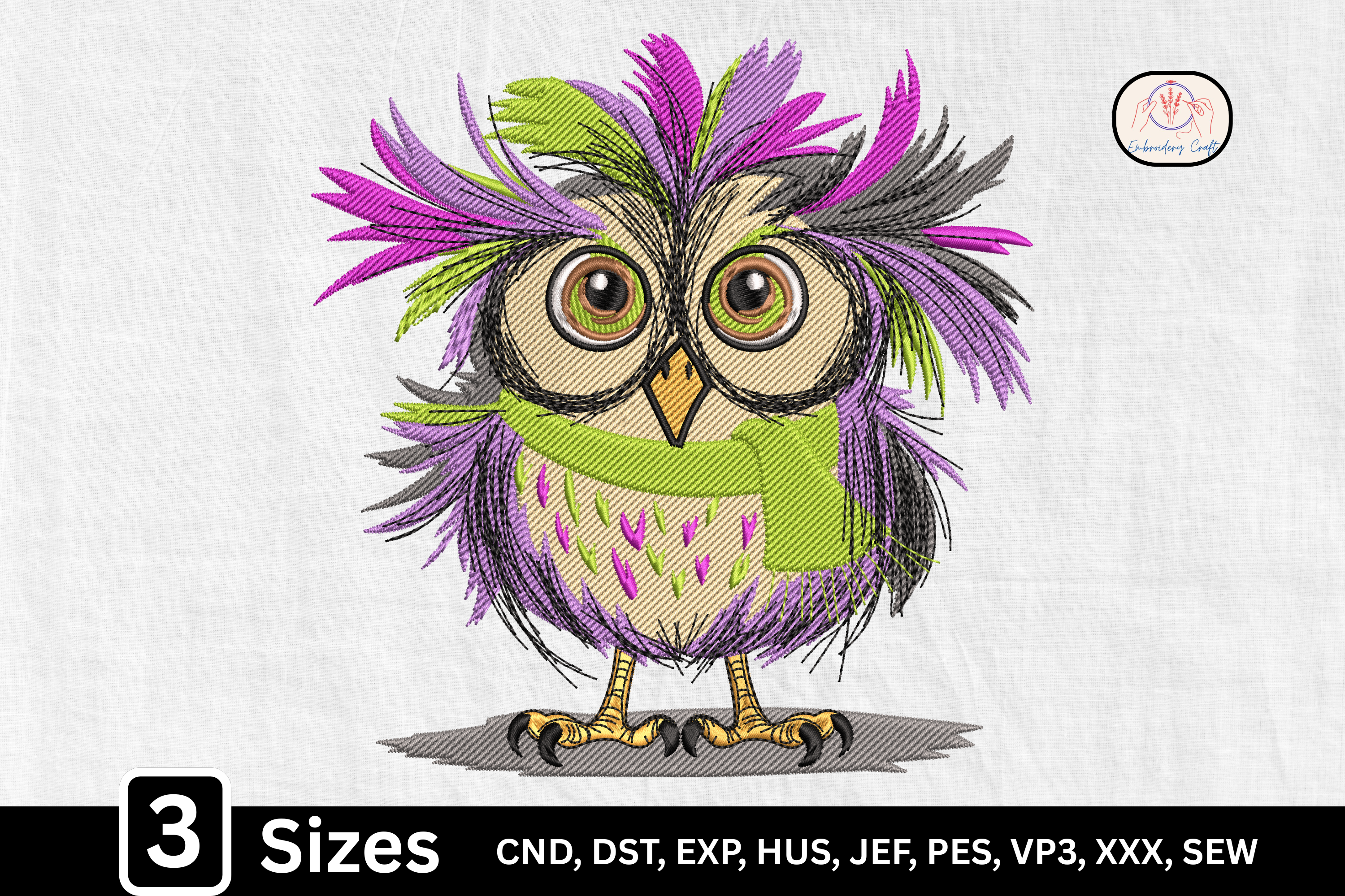 Funny Winter Whimsical Owl