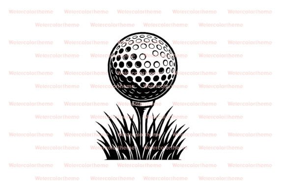 Golf Ball SVG, Sports Line Art Cut File
