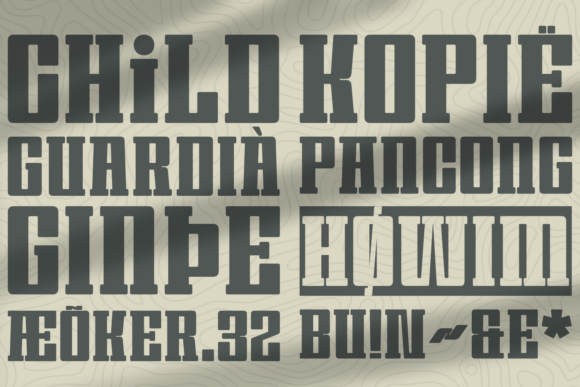 Gracho Font PNG with transparent background - Preview 2