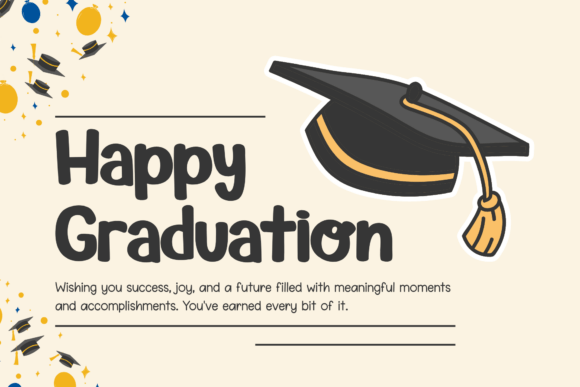 Graduation Font - Preview 1