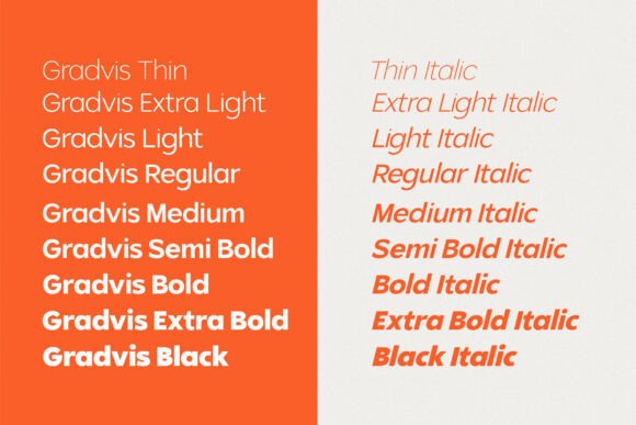 Gradvis Font - Preview 1