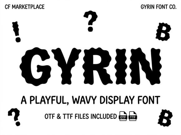 Gyrin Font - Preview 3