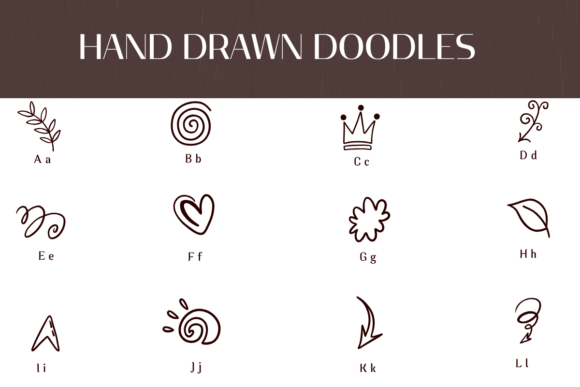 Hand Drawn Doodles Font - Preview 1