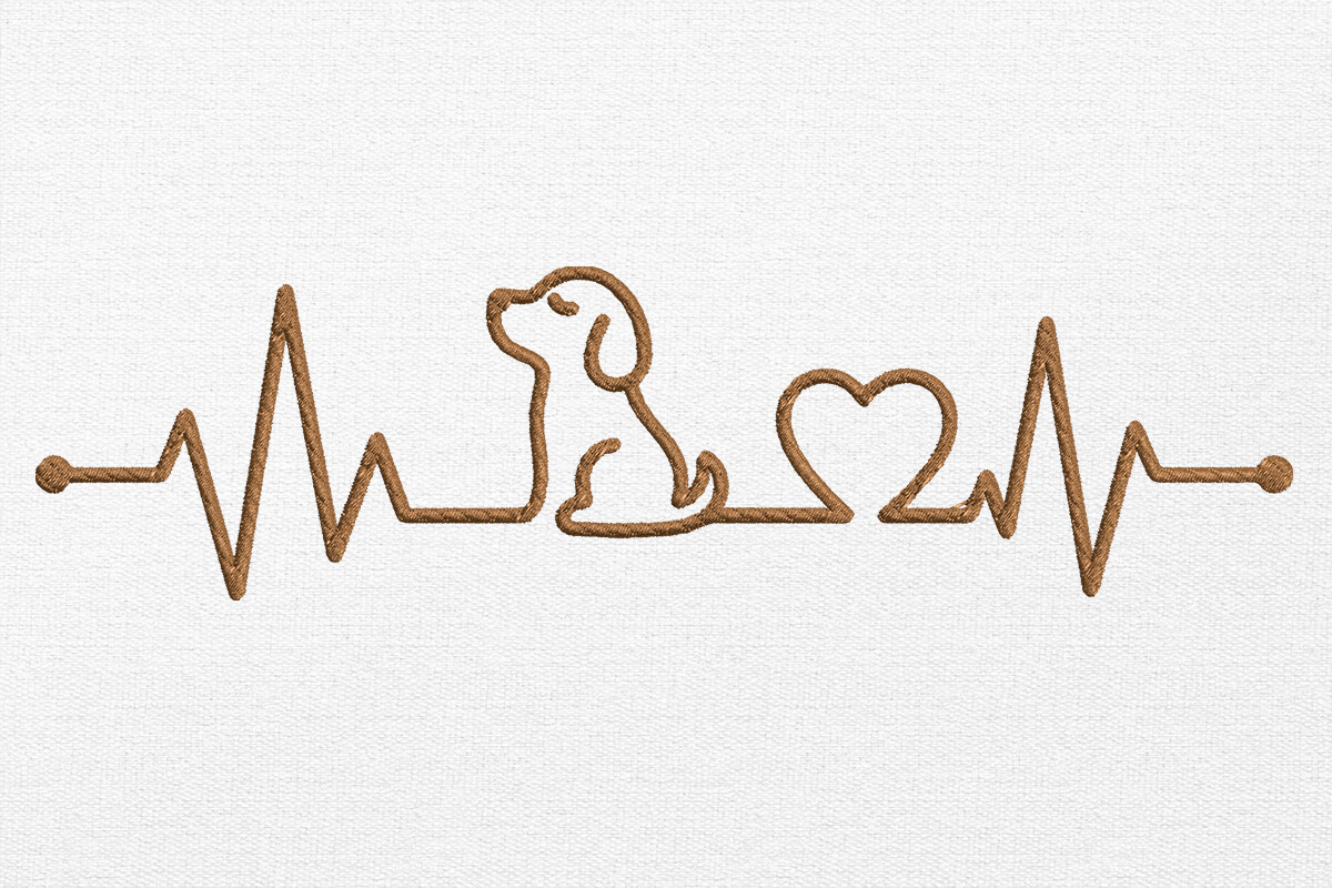 Sitting Puppy Pulse Silhouette