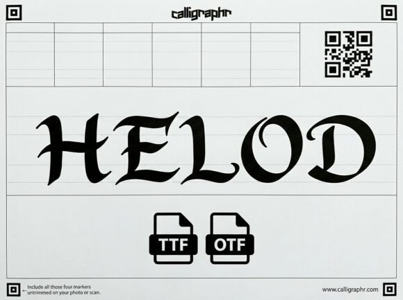 Helod Font PNG with transparent background - Preview 3