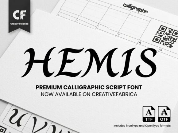 Hemis Font PNG with transparent background - Preview 3
