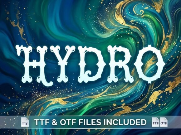 Hydro Font - Preview 1