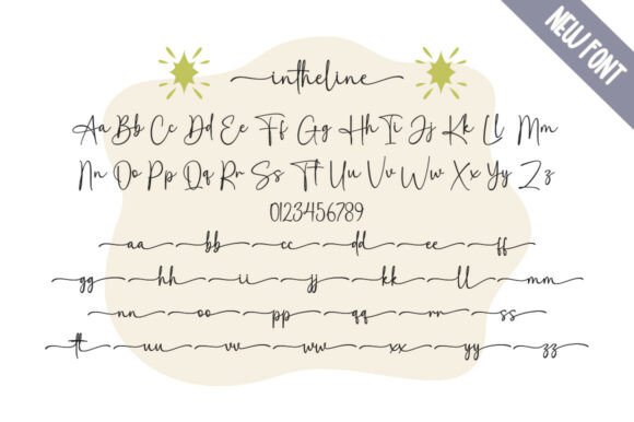 Icroos Intheline Font PNG with transparent background - Preview 6