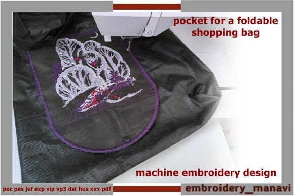 In the Hoop Pocket for Foldable Tote Bag