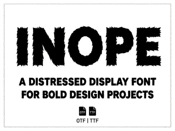 Inope Font PNG with transparent background - Preview 1