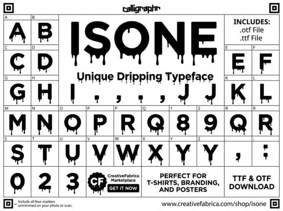 Isone Font PNG with transparent background - Preview 3
